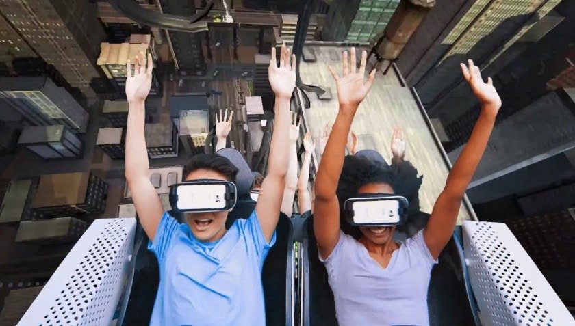 Fête forraine et manèges en réalité virtuelle