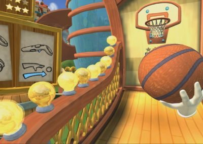 Animation réalité virtuelle - panier basket arcade