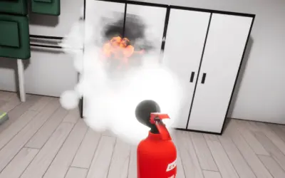 neutraliser un départ de feu - simulation virtuelle