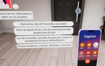 Sécurité incendie-4 simulation réalité virtuelle prévention risque incendie