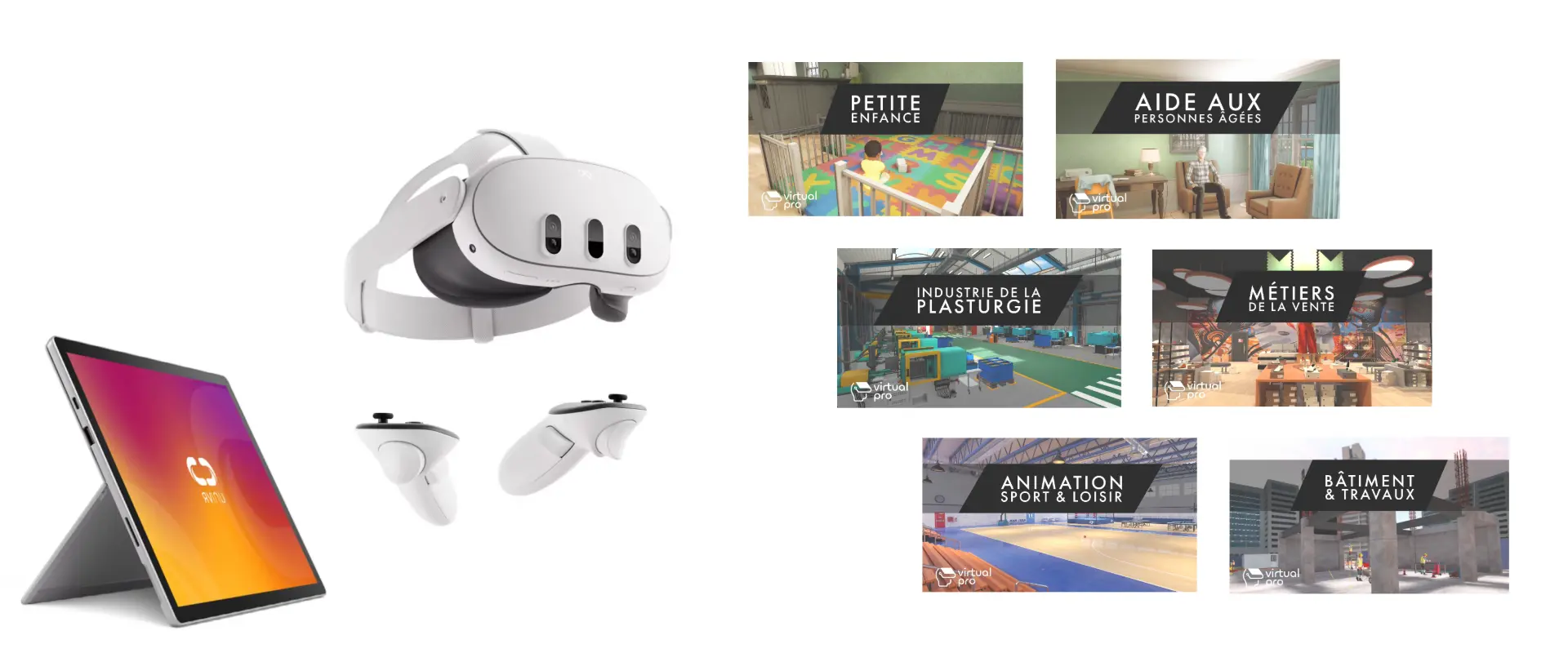 Catalogue réalité virtuelle pro